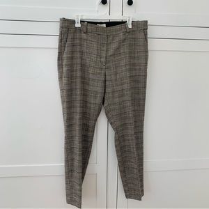 H&M Brown Check Trousers Size 16